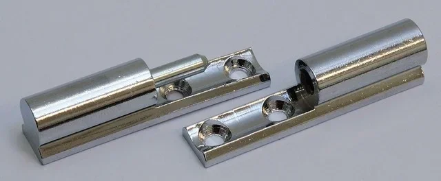 Paumelle laiton chromé 50mm sans vase - Modèle 1101