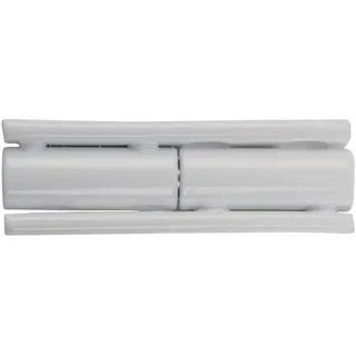 Paumelle 172A blanche 50mm 4 trous QDRC PU050F45