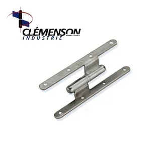 Bisagra reforzada TORBEL 190x80 mm acero zincado casquillo latón derecha