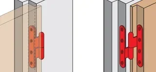 Bisagra reforzada TORBEL 190x80 mm acero zincado casquillo latón derecha