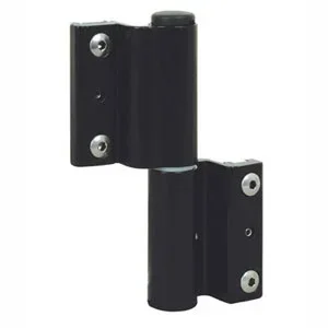 Paumelle à clamer FAPIM Venice 5601B-37 noir RAL 9005 gorge 10x14,5 mm porte-fenêtre