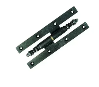 Paumelle picarde rustique noire 190x70 mm gauche PR197GE