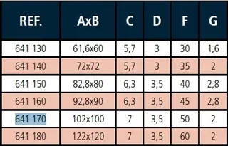 Paumelle grille à souder MONIN 6400 acier décapé 120x108 mm