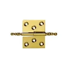 Paumelle rustique laiton étiré 40x50 mm droite pour meuble ancien - PO4150XRXS10