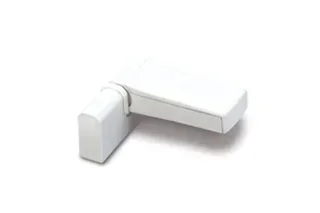 Paumelle de porte FLORENCE 80 mm blanc RAL 9010 FAPIM antieffraction aluminium