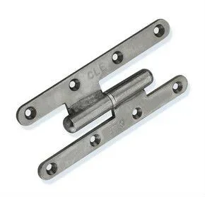 Paumelle renforcée 160x70 mm droite TORBEL acier zingué blanc noeuds ronds