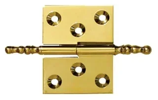 Paumelle rustique laiton gauche 40x50mm meuble ancien