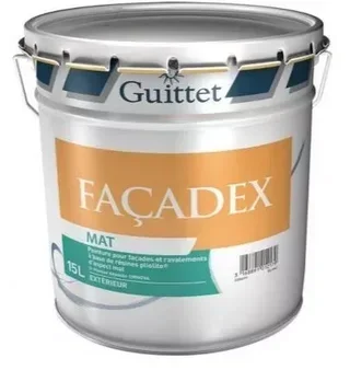 Peinture façade GUITTET 15L blanc 57286 revêtement extérieur