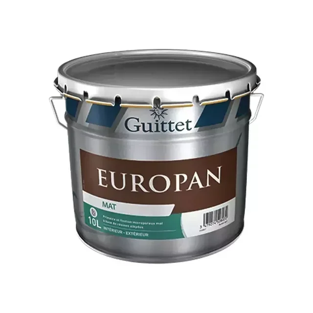 Peinture façade GUITTET Europan Mat Blanc 10L - Réf. 29653