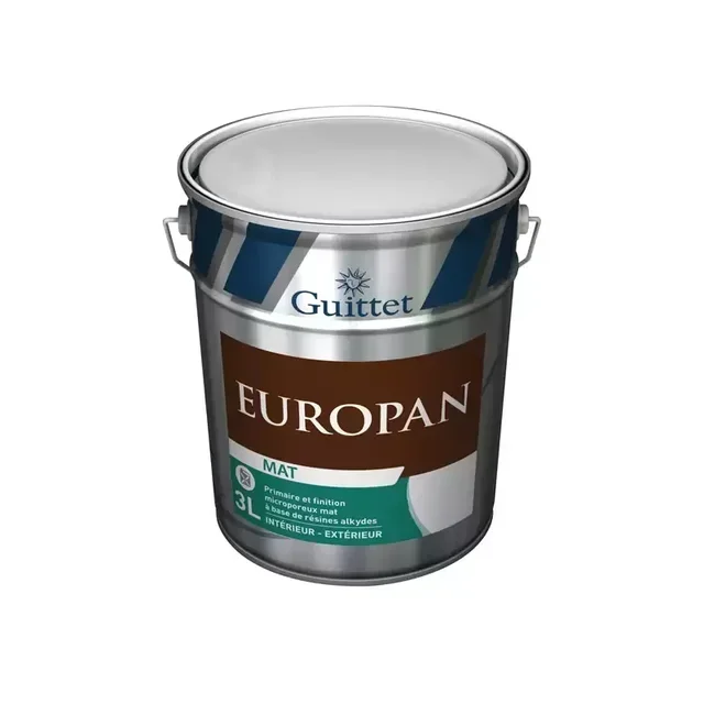 Peinture façade GUITTET Europan Mat Blanc 10L - Réf. 29653