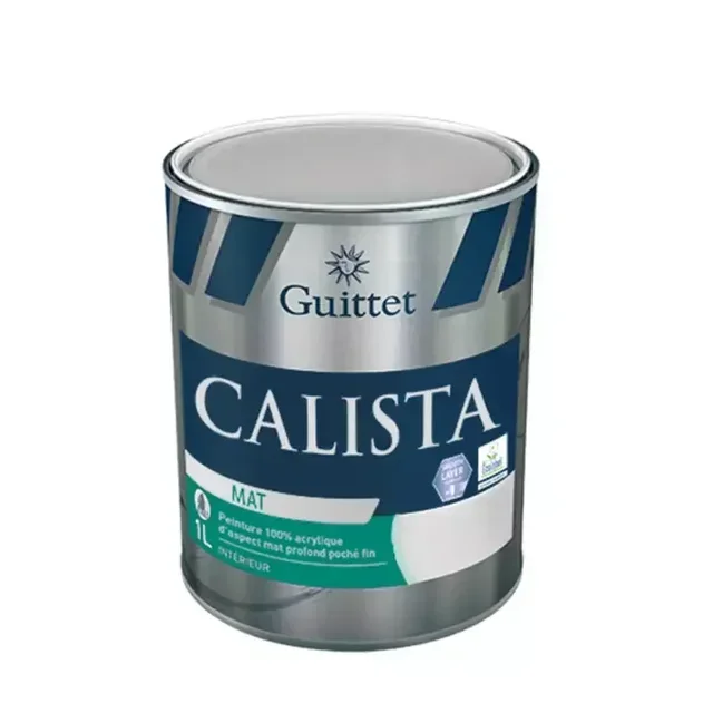 Peinture murale Guittet Calista Mat Blanc 10L - SMOOTH LAYER TECHNOLOGY