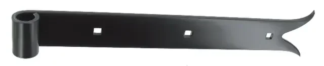 Bisagra recta de cola de carpa epoxi negra 40x6mm Ø14 L800mm