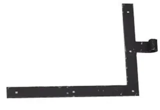 Staffa angolare verniciata LES DOLMENS occhiello 16 mm 300x400 alto sinistra basso destra