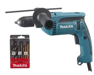 Perceuse percussion MAKITA 680W HP1641K1X coffret forets