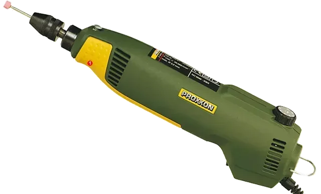 Smerigliatrice-trapano di precisione PROXXON FBS 240/E con 43 utensili e variatore elettronico 22000-5000 giri/min