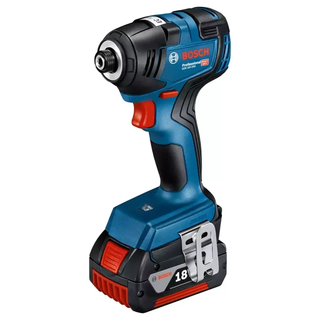 Perceuse-visseuse à chocs BOSCH GDR 18V-200 C 2 batteries 4Ah coffret L-BOXX