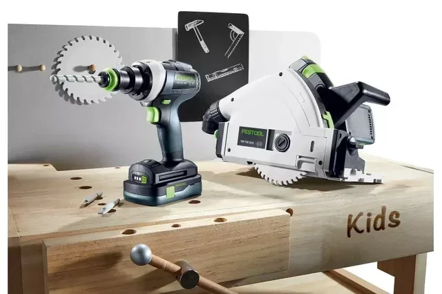 Spielzeug-Akkuschrauber Festool TY-TPC 577937 für Kinder ab 3 Jahren mit USB-C Akku