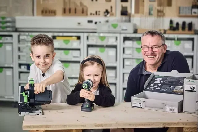 Spielzeug-Akkuschrauber Festool TY-TPC 577937 für Kinder ab 3 Jahren mit USB-C Akku
