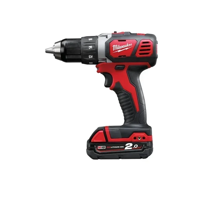 Perceuse-visseuse Milwaukee M18 BDD-202C 18V avec 2 batteries 2.0Ah et coffret