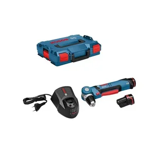 Bosch GWB 12V-10 Cordless Right Angle Drill Driver with 2Ah Batteries and L-Boxx Case