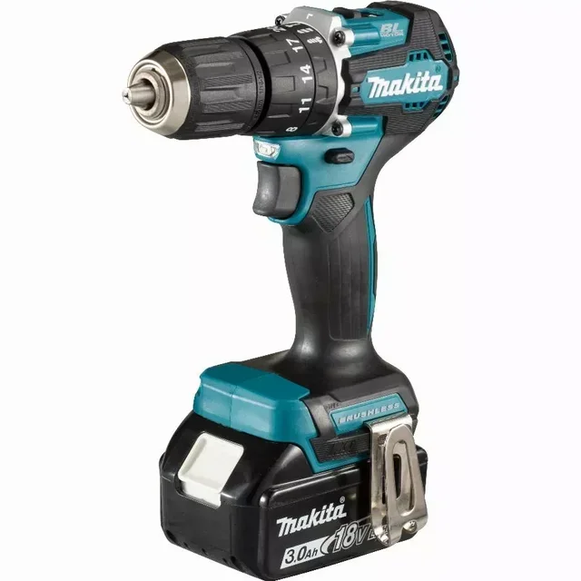 Perceuse-Visseuse MAKITA DHP487RFJ 18V 40Nm avec 2 batteries 3Ah et chargeur rapide dans coffret MAKPAC