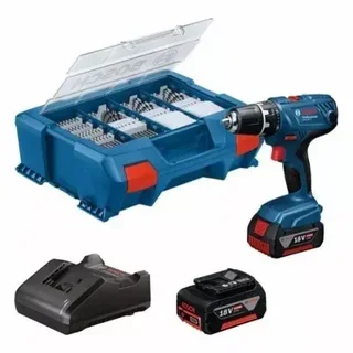 Perceuse-visseuse sans fil Bosch GSR 18V-21 18V 55Nm 2 batteries 4Ah coffret L-Case