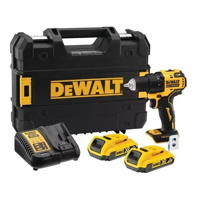 DEWALT 18V XR DCD708D2T Cordless Drill Driver Compact 65Nm with TSTAK Case