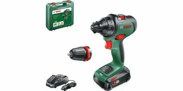 BOSCH AdvancedDrill 18 Cordless Drill Driver 18V 2.5Ah Battery Fast Charger