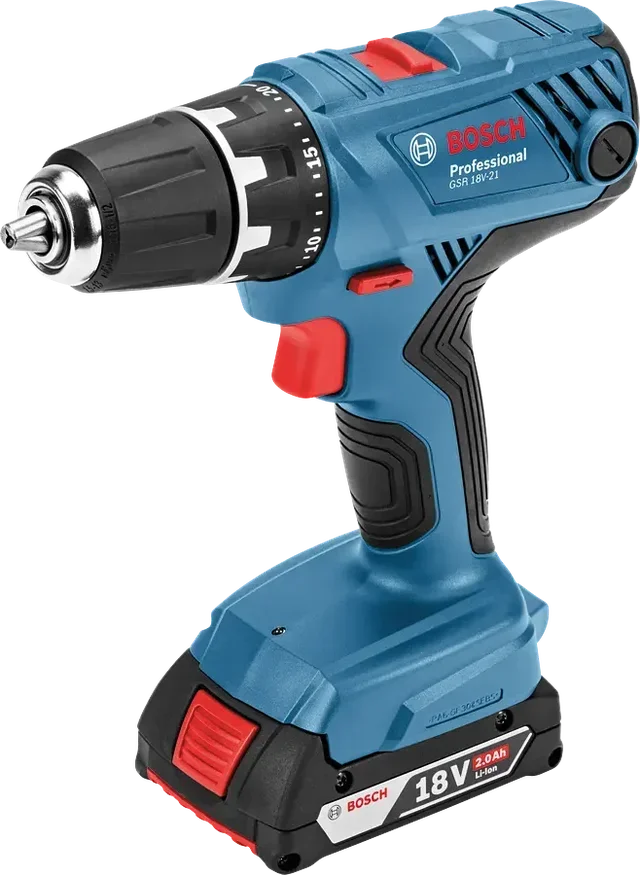 Perceuse-visseuse Bosch GSR 18V-21 18V avec 2 batteries 2.0Ah et coffret L-Boxx