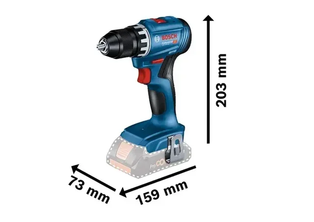 Bosch GSR 18V-45 Cordless Drill Driver 18V with 2x 3.0Ah Batteries and L-BOXX Case