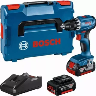 Bosch GSR 18V-45 Cordless Drill Driver 18V with 2x 3.0Ah Batteries and L-BOXX Case