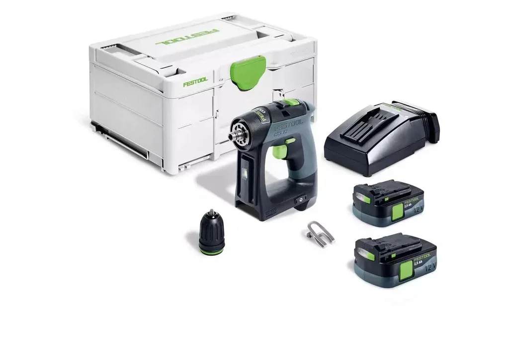 Cordless Drill Driver Festool CXS 12 2.5Ah with 2 Batteries and Systainer