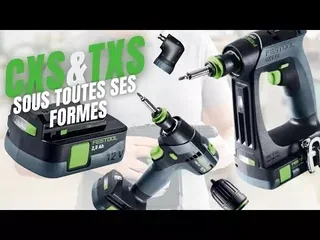Festool CXS 12 Kompakt Akku-Bohrschrauber 10,8V mit 2x 2,5Ah Akkus und Systainer Koffer