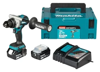 Perceuse-visseuse Makita 18V 5Ah brushless coffret MAKPAC DDF492RTJ