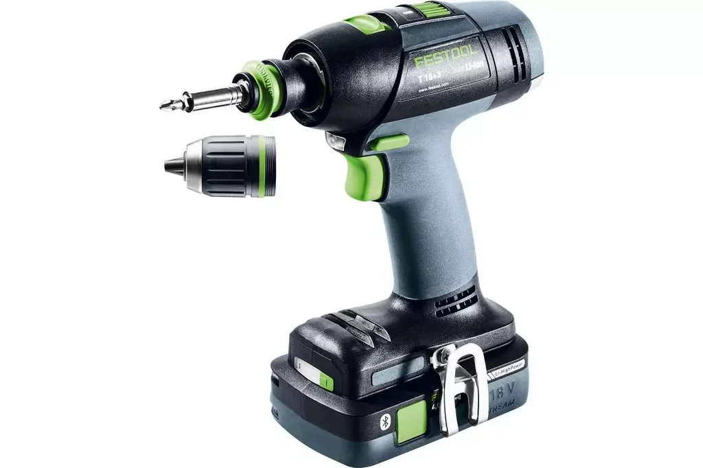 Perceuse-visseuse sans fil Festool T 18+3 HPC 4.0Ah 18V avec 2 batteries et systainer