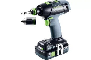 Perceuse-visseuse sans fil Festool T 18+3 HPC 4.0Ah 18V avec 2 batteries et systainer