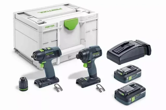 Perceuse-visseuse sans fil Festool TID 18 HPC 4.0 I-Set T18 coffret 2 batteries 4Ah