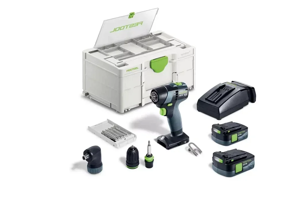 FESTOOL TXS 12 2.5-Set Cordless Drill Driver 12V 2 Batteries + Systainer 576874