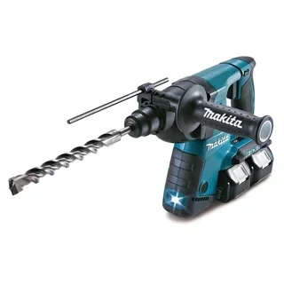 Martillo perforador SDS+ Makita DHR264PT4J 36V con 4 baterías 5Ah cargador rápido maletín MAKPAC