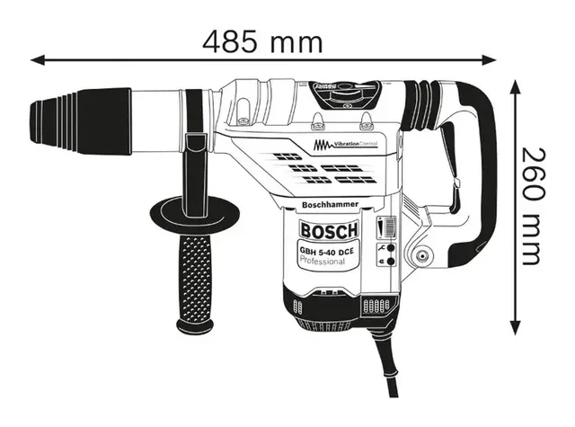 Bosch SDS-Max Bohrhammer 1150W GBH 5-40 DCE 40mm im Koffer