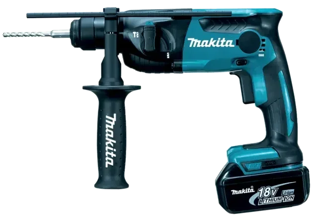 Martillo perforador MAKITA SDS-Plus 18V 4Ah 16mm DHR165RMJ maletín MAKPAC