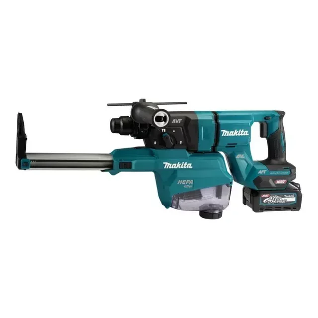 Perforateur SDS-PLUS MAKITA 40V XGT 28mm avec aspiration et 2 batteries 4Ah