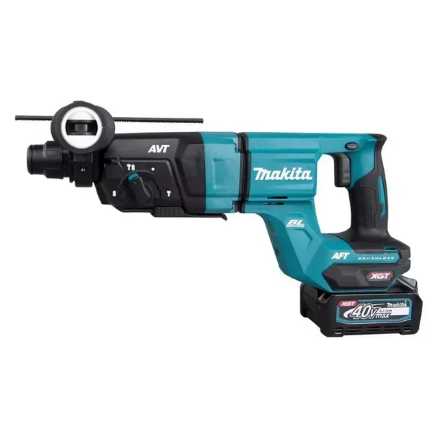 Perforateur SDS-PLUS MAKITA 40V XGT 28mm avec aspiration et 2 batteries 4Ah
