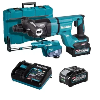 Perforateur SDS-PLUS MAKITA 40V XGT 28mm avec aspiration et 2 batteries 4Ah