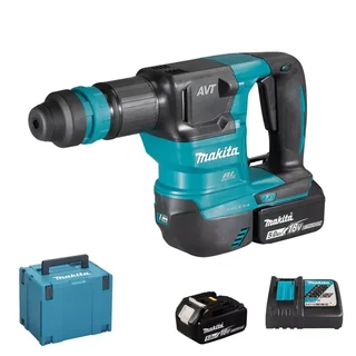 Makita 18V SDS-Plus Bohrhammer 3,1J mit 2x 5Ah Akkus und MakPac Koffer