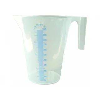 Caraffe Dosatrici Trasparenti 2L con Graduazione in Millilitri - Plastica per Alimenti