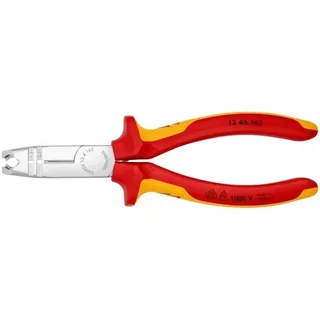 Pinza spelacavi isolata 1000V KNIPEX 13 46 165 - Ø13mm accesso difficile