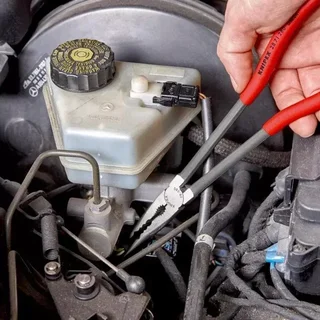 Pinza per tubi KNIPEX 280 mm - Ganasce sbavate - Fascetta dentata per tubi - Meccanica automobilistica