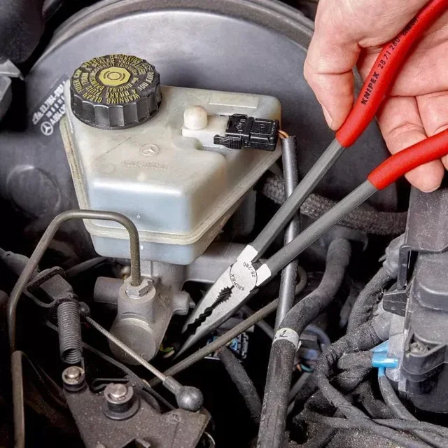 Pinza per tubi KNIPEX 280 mm - Ganasce sbavate - Fascetta dentata per tubi - Meccanica automobilistica