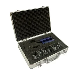 Pinza per Rivetti Ciechi SCHELL-IT E-500RH-R-S con Rivetti Multi-Stringimento e Cassetta in Alluminio